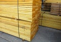 Stack of sawn timber Royalty Free Stock Photo