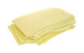 Stack of sharp cheddar cheese