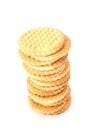 Stack of shortbread butter biscuits Royalty Free Stock Photo