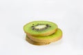 Stack slice kiwi fruit Royalty Free Stock Photo