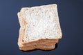 Stack of slice whole wheat bread Royalty Free Stock Photo
