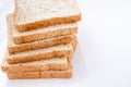Stack of slice whole wheat bread Royalty Free Stock Photo