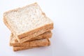 Stack of slice whole wheat bread Royalty Free Stock Photo