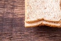 Stack of slice whole wheat bread Royalty Free Stock Photo