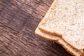 Stack of slice whole wheat bread Royalty Free Stock Photo