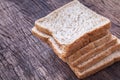 Stack of slice whole wheat bread Royalty Free Stock Photo