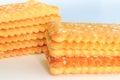 Stack Of Slices of Crispbread. Royalty Free Stock Photo