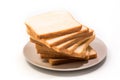 Stack of slices of toast bread Royalty Free Stock Photo