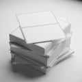 The stack is slightly askew creating a dynamic visual effect Royalty Free Stock Photo