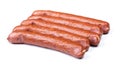 Stack of smoked sausages