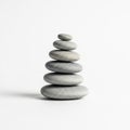 Arrangement creates a calming minimalist feel emphasizing balance and Royalty Free Stock Photo