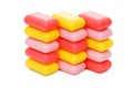 Stack of soap isolated Royalty Free Stock Photo