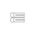 Stack soft blanket line icon. Simple illustration of stack soft blanket vector icon for web