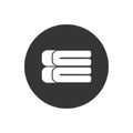 Stack soft blanket white icon. Simple illustration of stack soft blanket vector icon for web design isolated