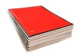 Stack of spiral notebooks Royalty Free Stock Photo