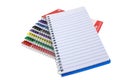 A Stack Of Spiral Notebooks With Blank Page