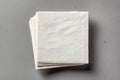 Stack of White Paper Napkins Royalty Free Stock Photo