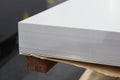 Stack of steel sheets ; ready to use Royalty Free Stock Photo