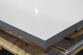 Stack of steel sheets ; ready to use Royalty Free Stock Photo