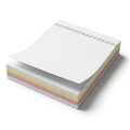 Stack of sticky notes isolated on white background Royalty Free Stock Photo
