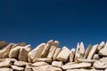 Stack stone on blue sky Royalty Free Stock Photo