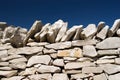 Stack stone on blue sky Royalty Free Stock Photo