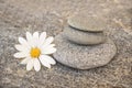 Stack of stone pebbles