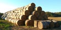 Stack of straw bales