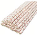 Stack of straws with a grid pattern Royalty Free Stock Photo