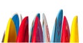 Stack of surfboards isolated Royalty Free Stock Photo