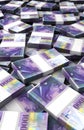 Stack of Swiss Franc Royalty Free Stock Photo
