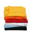 Stack of T-Shirts Royalty Free Stock Photo