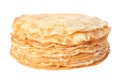 Stack of tasty thin pancakes