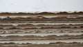 Stack of Textured Paper with Rough Deckled Edges Royalty Free Stock Photo