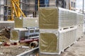 Stack of thermal insulation sandwich panels