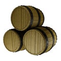 A stack of three barrels