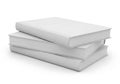 Stack of three blank books Royalty Free Stock Photo