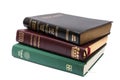 Stack of three Holy Bibles Royalty Free Stock Photo