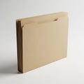 Stack of Kraft Paper File Folders on a Light Gray Background document office Royalty Free Stock Photo