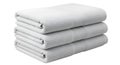 Stack of Three White Bath Towels Royalty Free Stock Photo