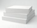 Stack of three white paper blocks Royalty Free Stock Photo