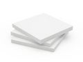 Stack of three white pristine paper sheets Royalty Free Stock Photo