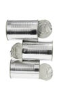 Stack of Tin Cans Royalty Free Stock Photo