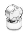 stack of tin cans Royalty Free Stock Photo