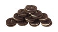 Tiny Chocolate Filled Cookies Stack