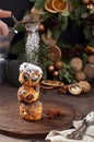 Stack of Traditional German Mini Stollen Bites