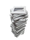 Stack of transparency slides Royalty Free Stock Photo