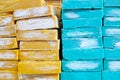Stack of Turkish soaps for sale Royalty Free Stock Photo