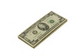 Stack of twenty dollar bills Royalty Free Stock Photo