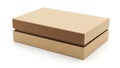 Stack of two brown cardboard boxes Royalty Free Stock Photo